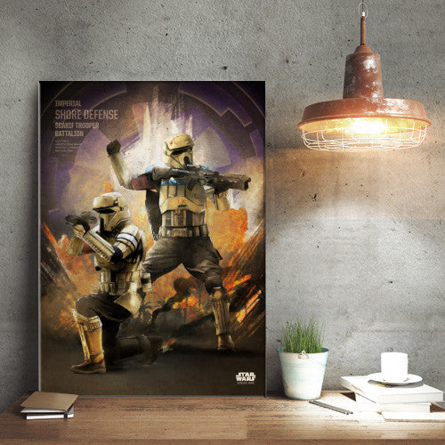 ROGUE ONE KEY FORCES - Magnetic Metal Poster 45x32 - Scarif Trooper