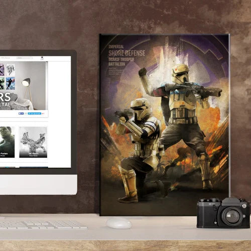 ROGUE ONE KEY FORCES - Magnetic Metal Poster 45x32 - Scarif Trooper