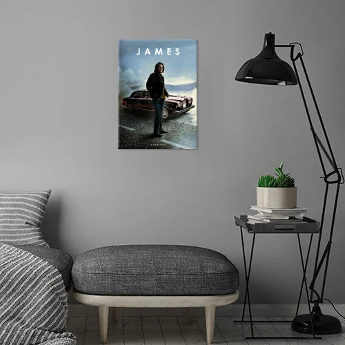 CAR LEGEND - Magnetic Metal Poster 45X32 - James