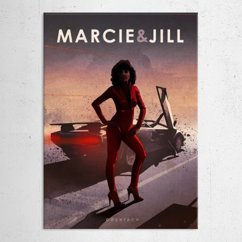 CAR LEGEND - Magnetic Metal Poster 45X32 - Marcie & Jill