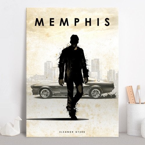 CAR LEGEND - Magnetic Metal Poster 45X32 - Memphis