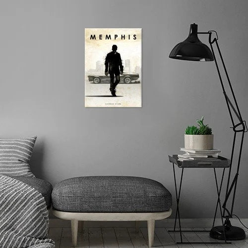 CAR LEGEND - Magnetic Metal Poster 45X32 - Memphis