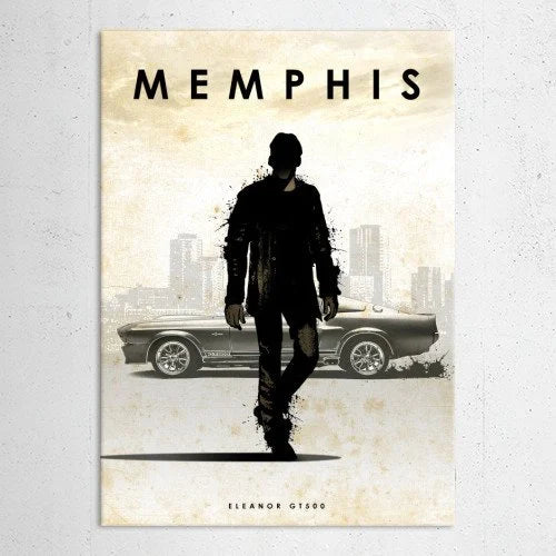 CAR LEGEND - Magnetic Metal Poster 45X32 - Memphis