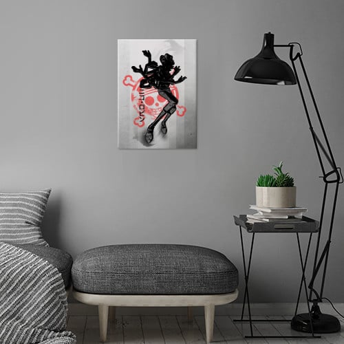 CRIMSON CHARACTERS - Magnetic Metal Poster 45X32 - Straw Hats