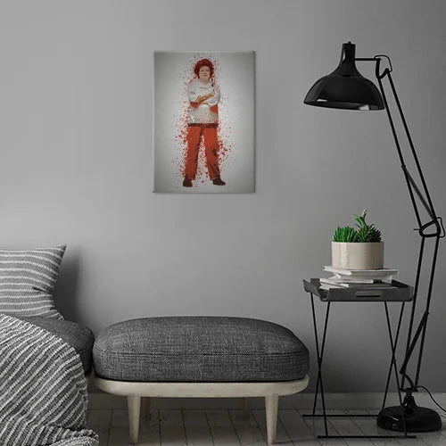 PC SPLATTER - Magnetic Metal Poster 45X32 - Red