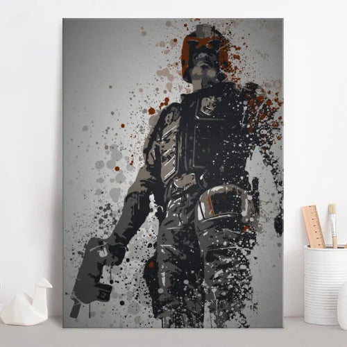 PC SPLATTER - Magnetic Metal Poster 45X32 - I am the law