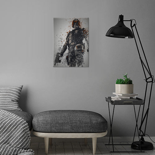 PC SPLATTER - Magnetic Metal Poster 45X32 - I am the law