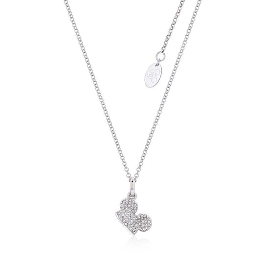 DISNEY MICKEY MOUSE - Ear Hat C.Crystal Necklace 'White Gold Plated'