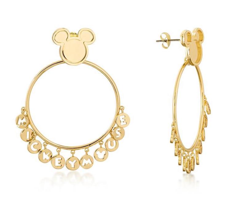 DISNEY MICKEY MOUSE - Word Earrings 'Gold Plated'