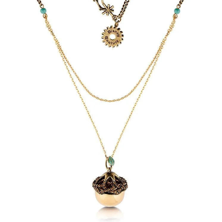 DISNEY TINKER BELL - Acorn Necklace 'Gold Plated'