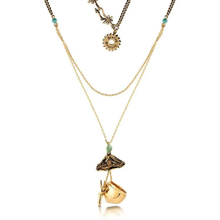 DISNEY TINKER BELL - Acorn Necklace 'Gold Plated'
