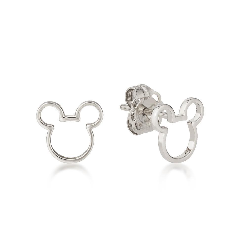DISNEY METAL PRECIOUS - Mickey Outline Earrings 'Sterling Silver'