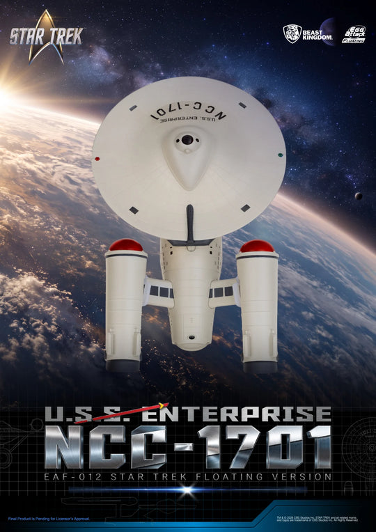 STAR TREK - U.S.S. Enterprise NCC-1701 "Floating" - Statue 8.5cm