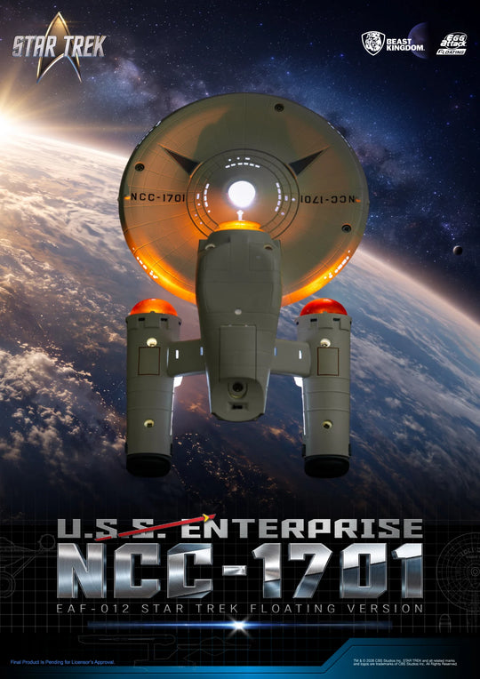 STAR TREK - U.S.S. Enterprise NCC-1701 "Floating" - Statue 8.5cm