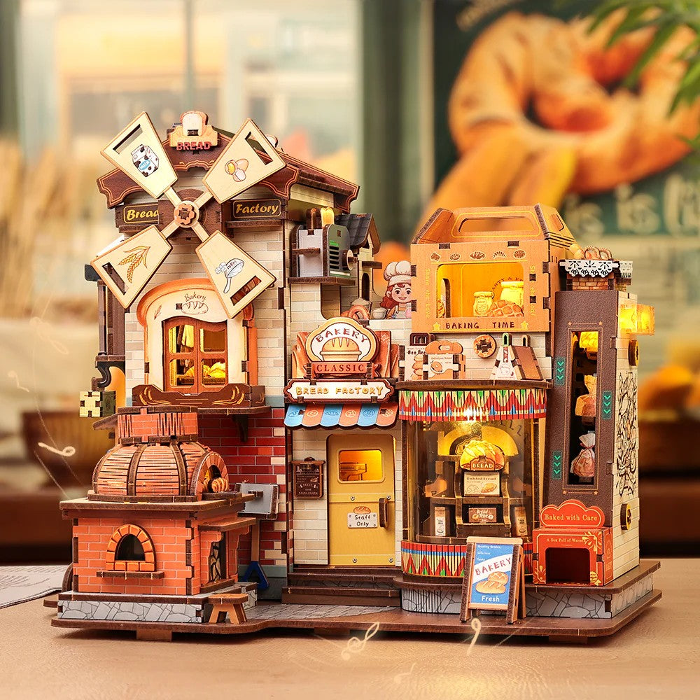BOOK NOOK KIT - DIY - Bread Factory - 576pc + LED Light