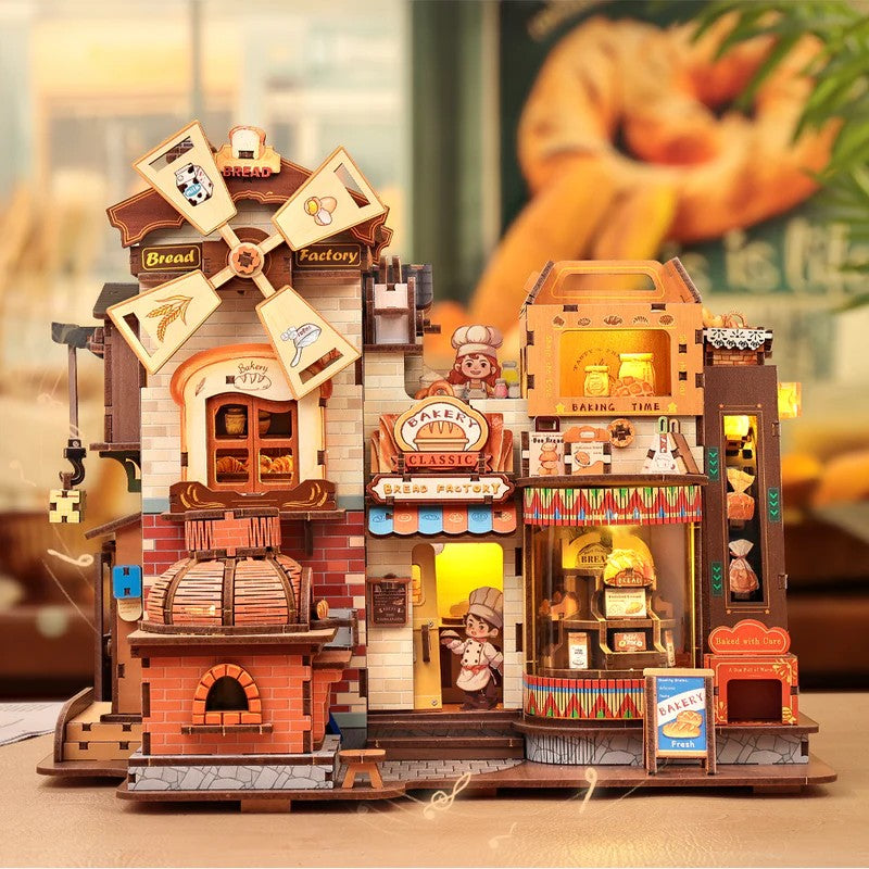 BOOK NOOK KIT - DIY - Bread Factory - 576pc + LED Light