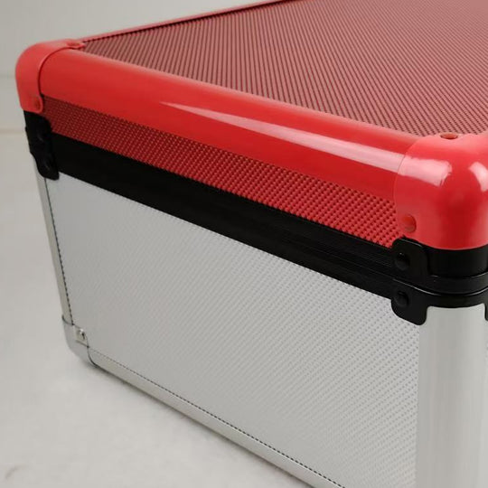 EVORETRO -  Graded Card Storage Box Red and Silver for 90 Cards