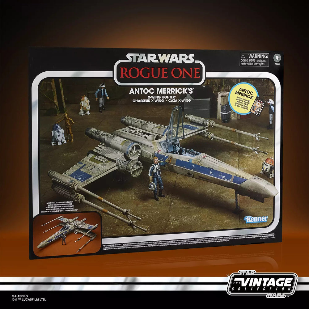 ROGUE ONE - Antoc Merrick's X-Wing Fighter -Figure Vintage Coll. 9.5cm