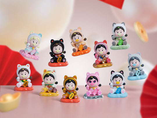 FANCY UP - Hanamaki Fortune Cat Series BLIND BOX (8pcs) - 8cm