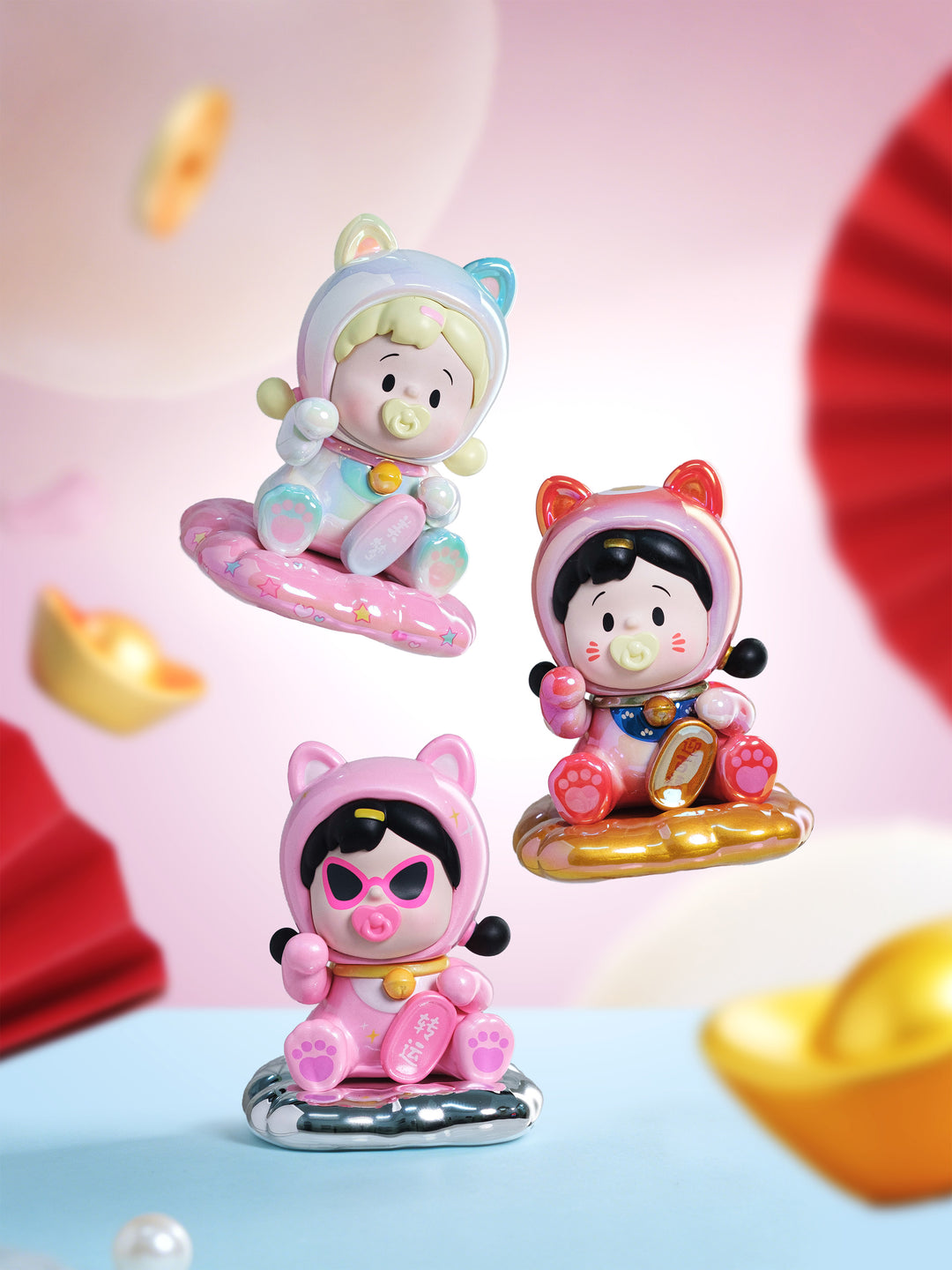 FANCY UP - Hanamaki Fortune Cat Series BLIND BOX (8pcs) - 8cm