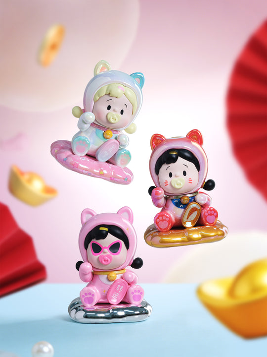 FANCY UP - Hanamaki Fortune Cat Series BLIND BOX (8pcs) - 8cm