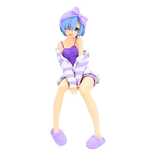 RE ZERO - Rem "Room Wear Purple"  - Statue PVC Noodle Stopper 14cm