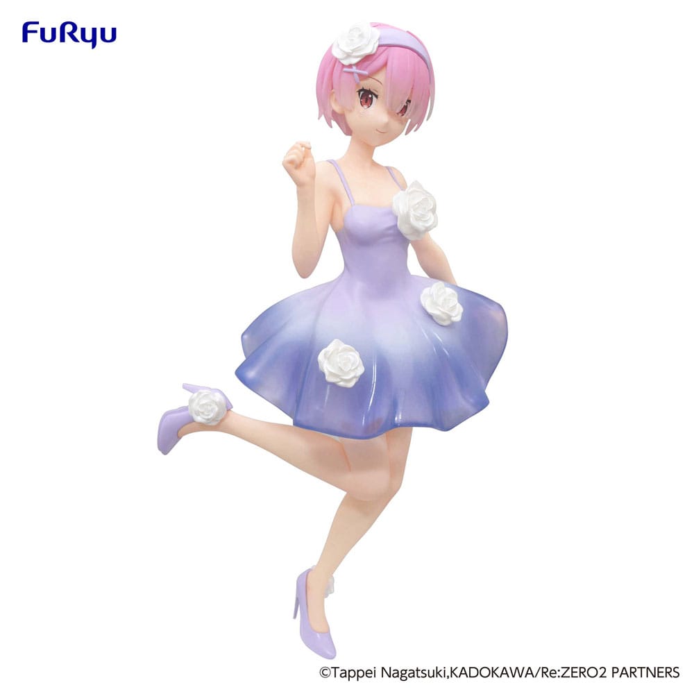 RE ZERO - Ram "Flower Dress"  - Statue Trio-Try-iT 21cm