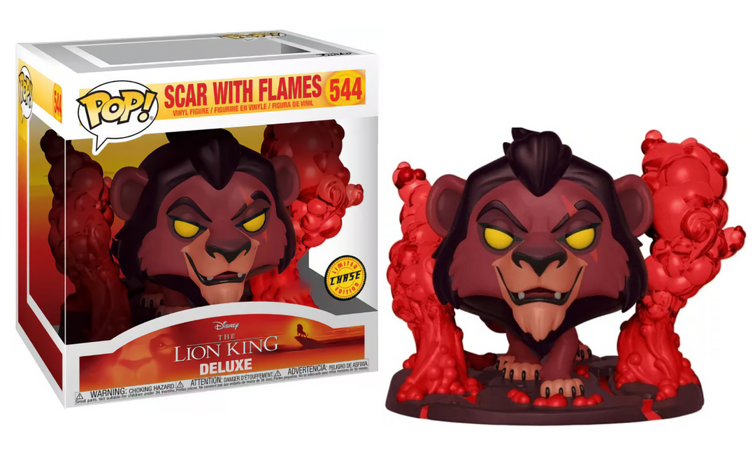 THE LION KING - POP Deluxe N° 544 - Scar in Flames with Chase
