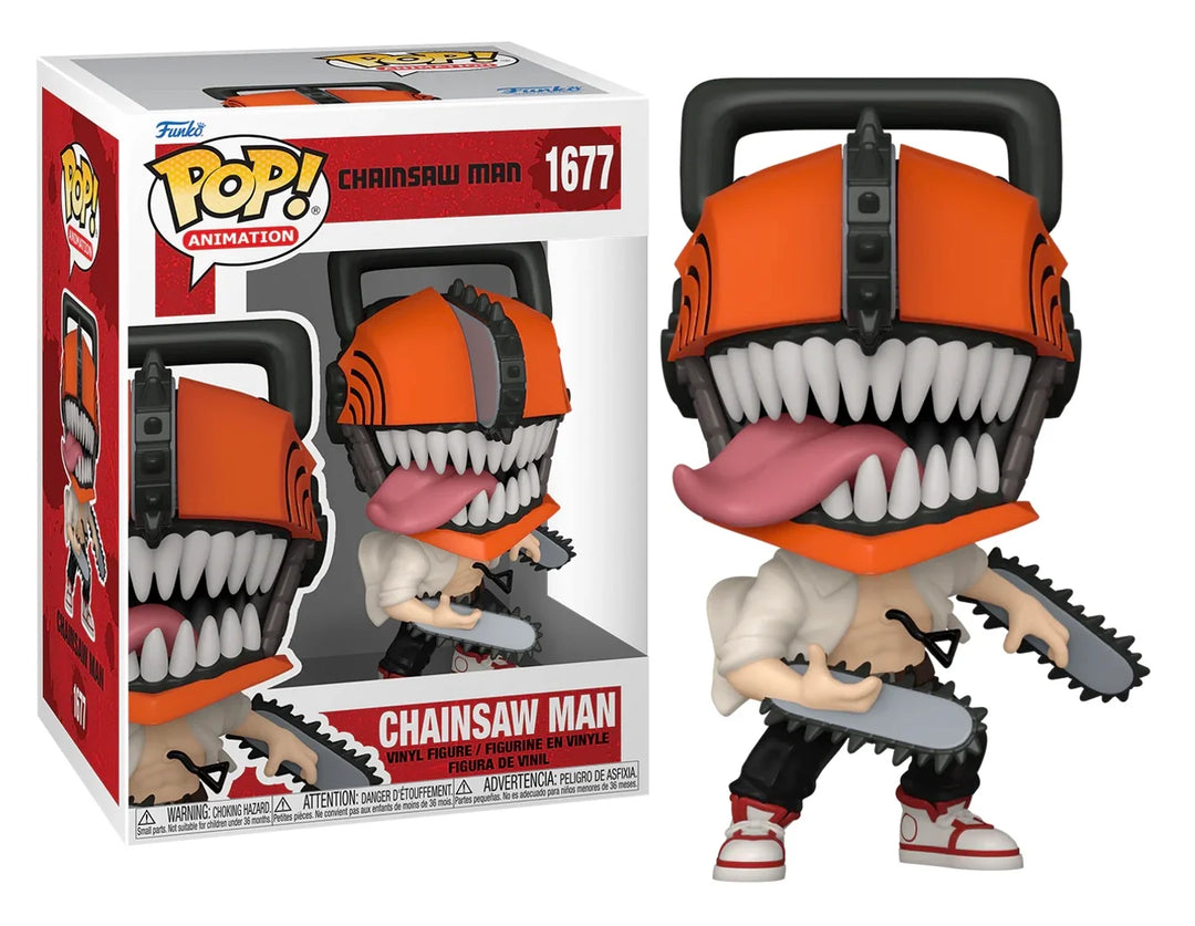 CHAINSAW MAN - POP Animation N° 1677 - Chainsaw Man with Chase (BD)