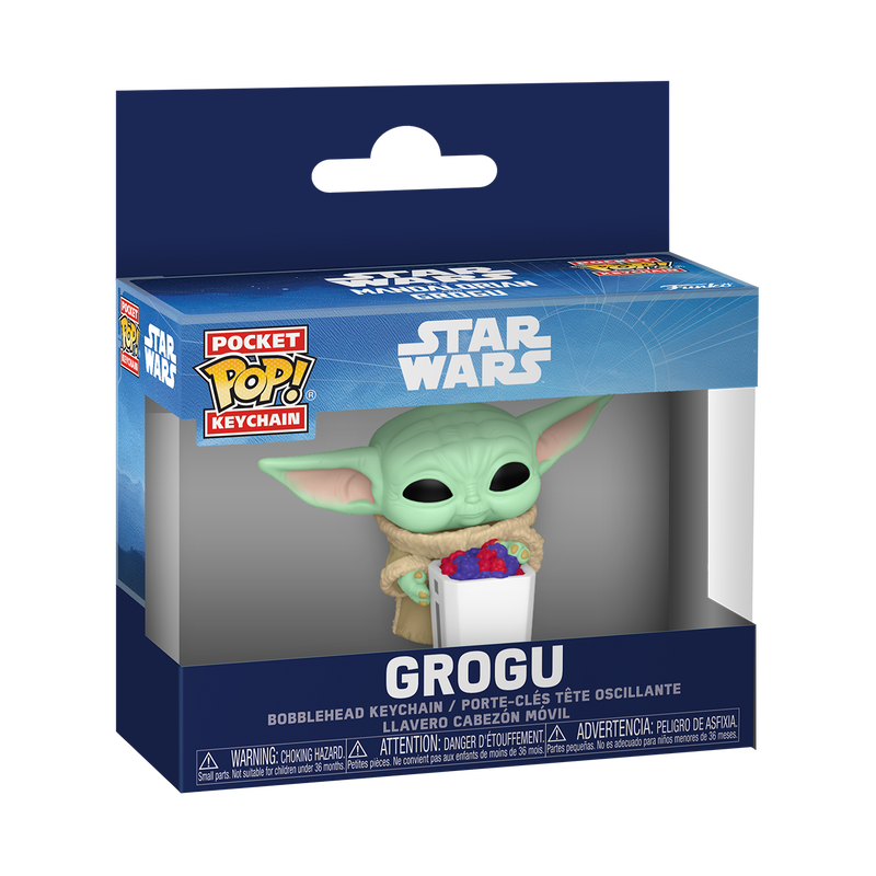 MANDALORIAN & GROGU - Pocket Pop Keychains - Grogu With Snack