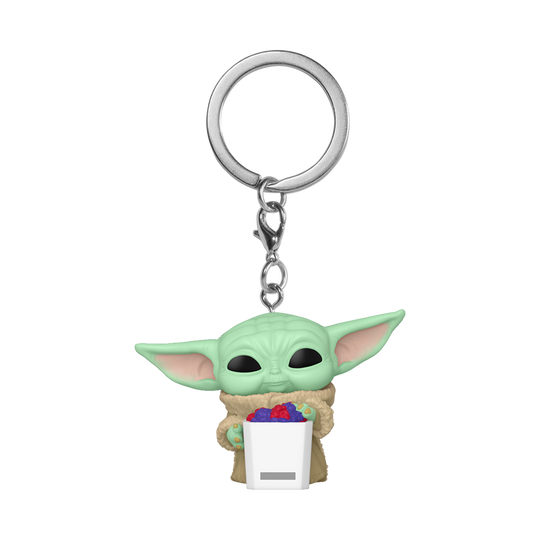 MANDALORIAN & GROGU - Pocket Pop Keychains - Grogu With Snack