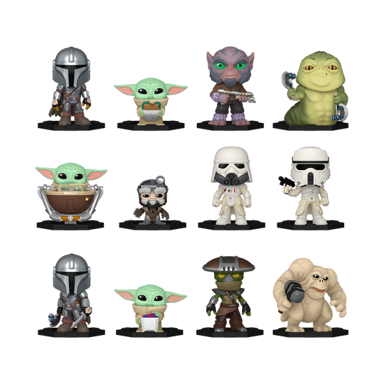 MANDALORIAN & GROGU - Mystery Minis (BOX 12 Figurines)