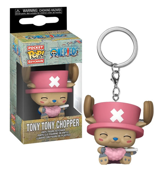 ONE PIECE - Pocket Pop Keychains - Chopper with cotton candy