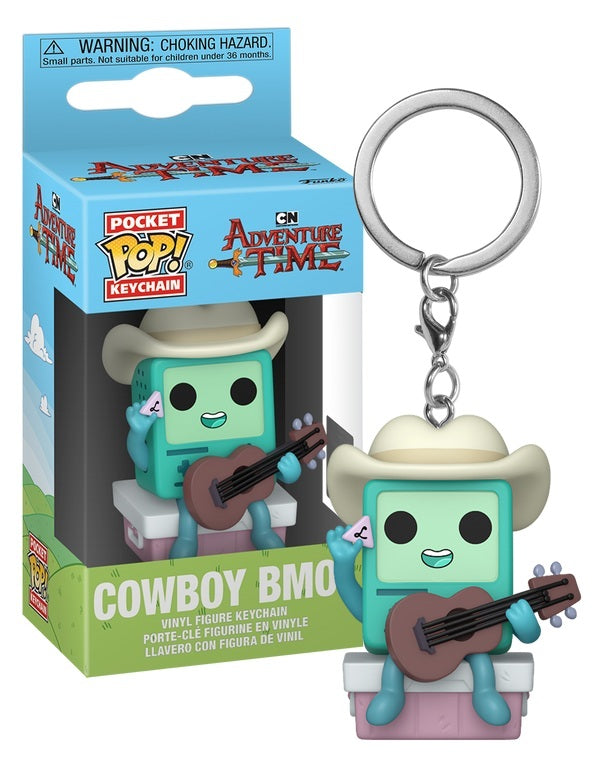 ADVENTURE TIME - Pocket Pop Keychain - Cowboy BMO with guitar