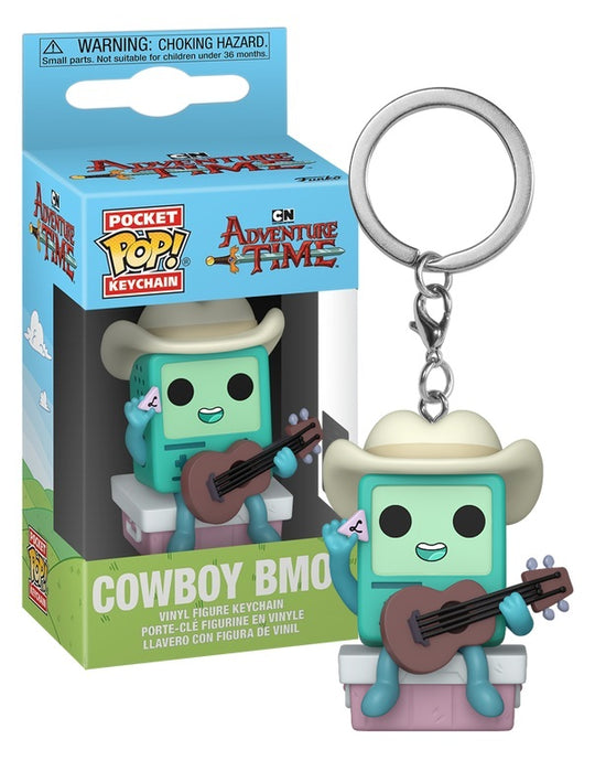 ADVENTURE TIME - Pocket Pop Keychain - Cowboy BMO with guitar