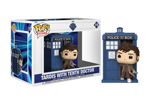 DOCTOR WHO - POP Ride DLX N° 318 - Tenth Doctor with TARDIS