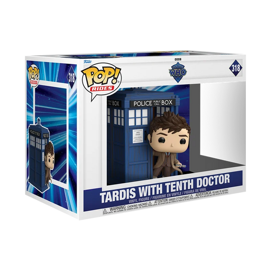 DOCTOR WHO - POP Ride DLX N° 318 - Tenth Doctor with TARDIS