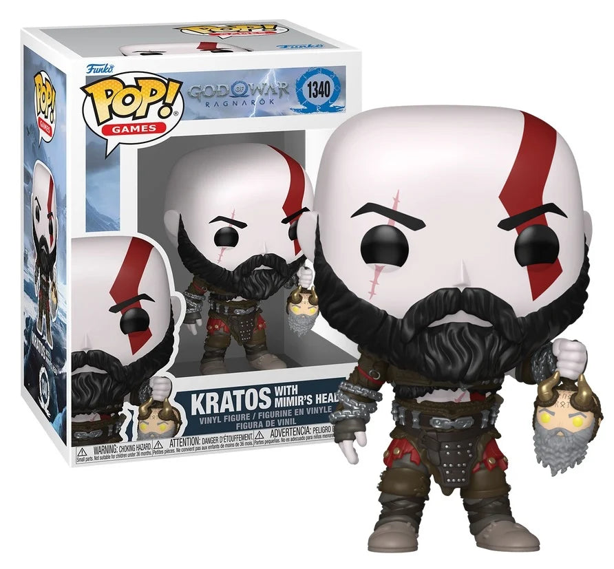 GOD OF WAR RAGNAROK - POP Games N° 1340 - Kratos with Mimir's Head