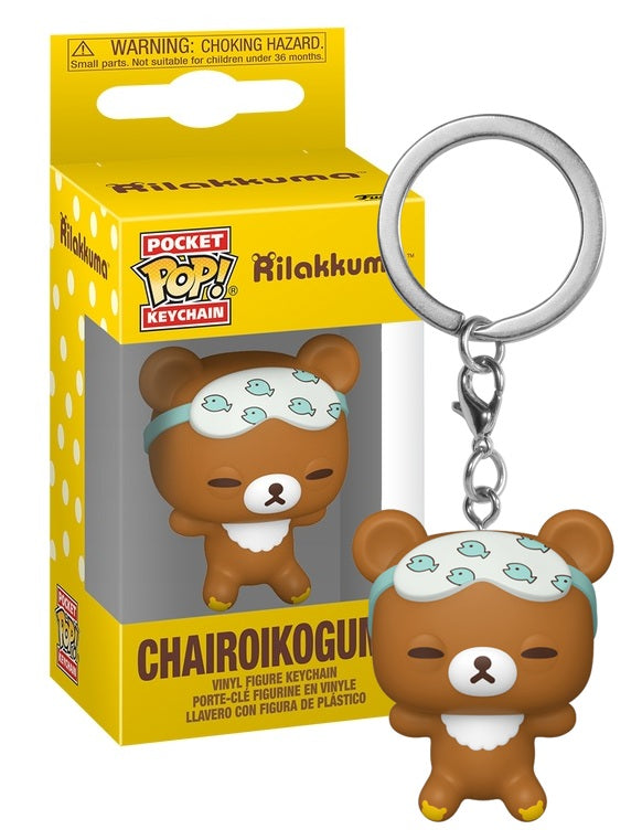 RILAKKUMA - Pocket Pop Keychain - Chairoikoguma Sleepy