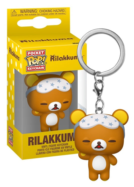 RILAKKUMA - Pocket Pop Keychain - Rilakkuma Sleepy