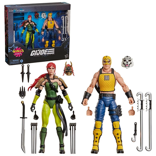 G.I. JOE - Ninja Force Scarlett & T'Jbang -Fig. Classified Series 15cm