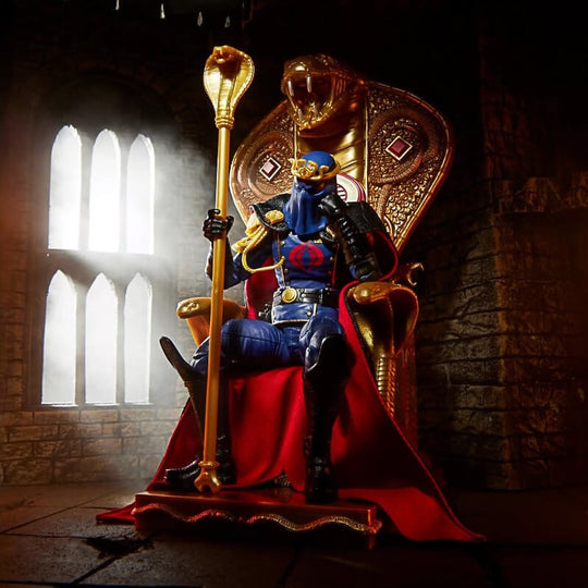 G.I. JOE - Cobra Commander in dress uniform & throne - Figure 15cm