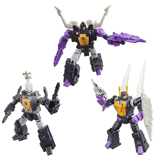 TRANSFORMERS - Bombshell, Shrapnell & Kickback - Figure MTME 14cm