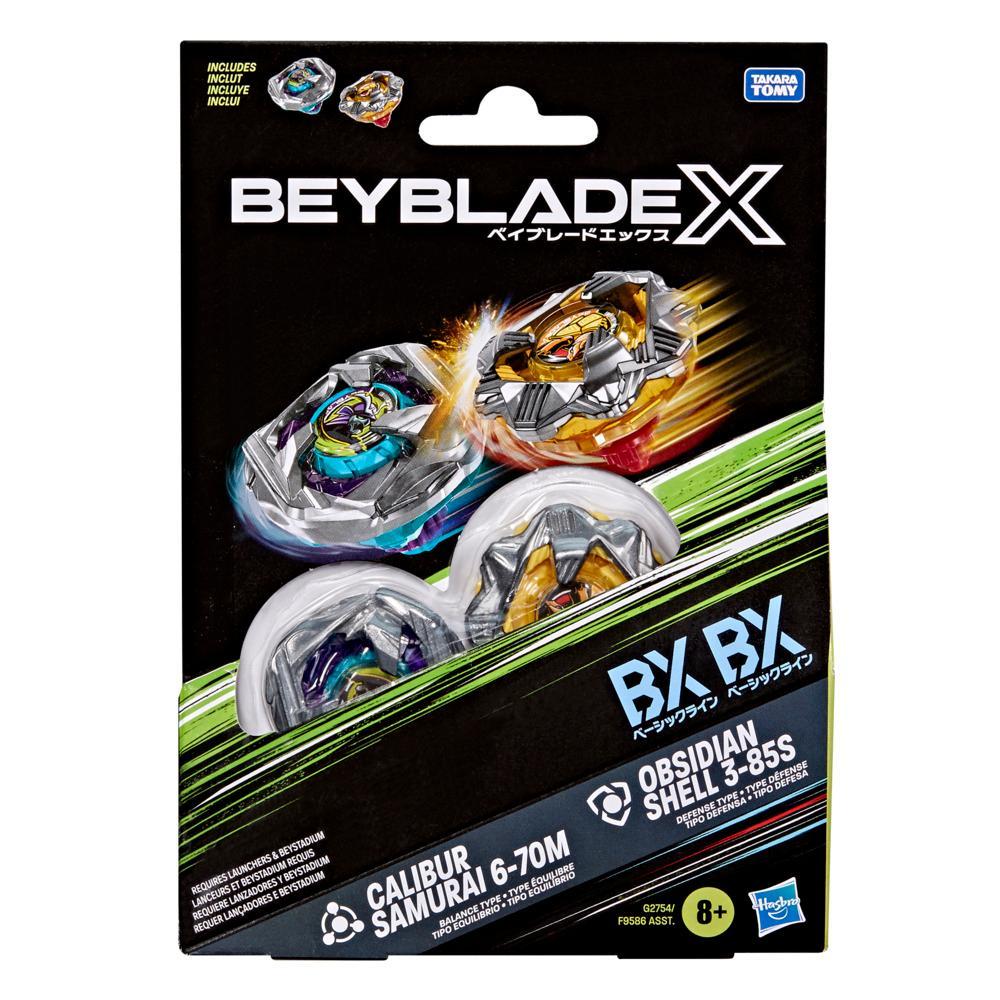 BEYBLADE X - Calibur Samurai 6-70M & Obsidian Shell 3-85S