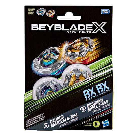 BEYBLADE X - Calibur Samurai 6-70M & Obsidian Shell 3-85S