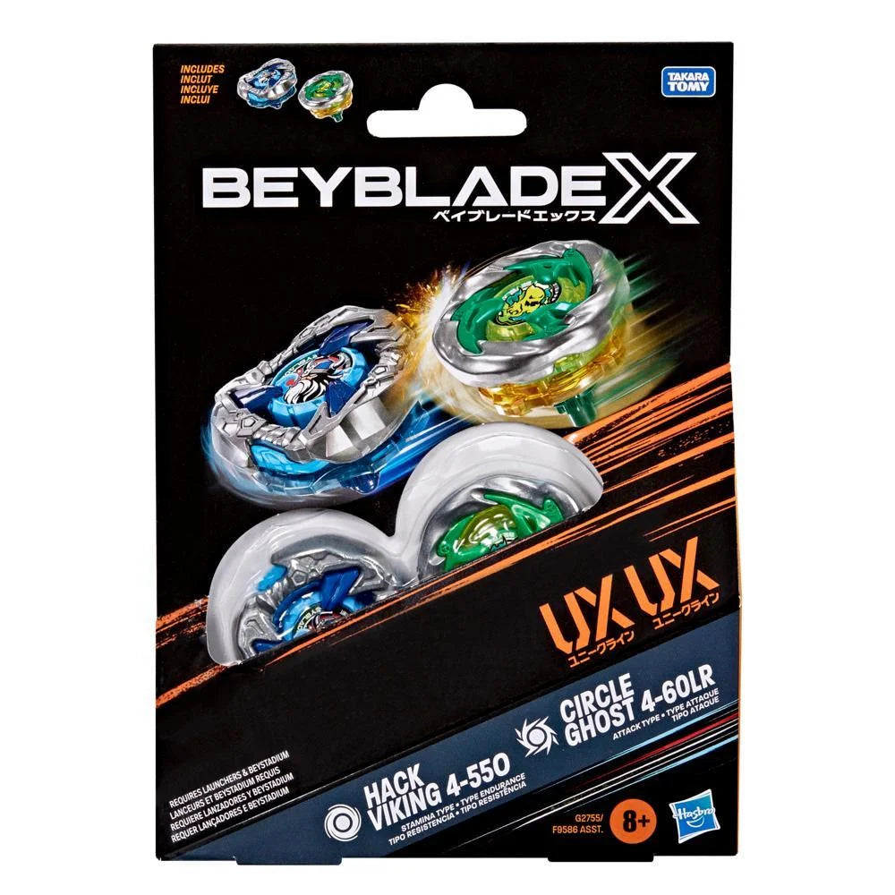 BEYBLADE X - Hack Viking 4-55O & Circle Ghost 4-60LR