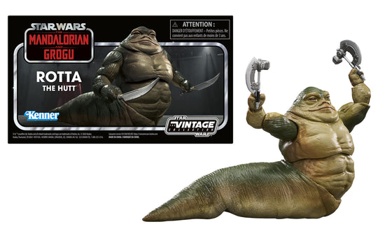 THE MANDALORIAN & GROGU -Rotta the Hutt -Fig. Vintage Collection 9.5cm