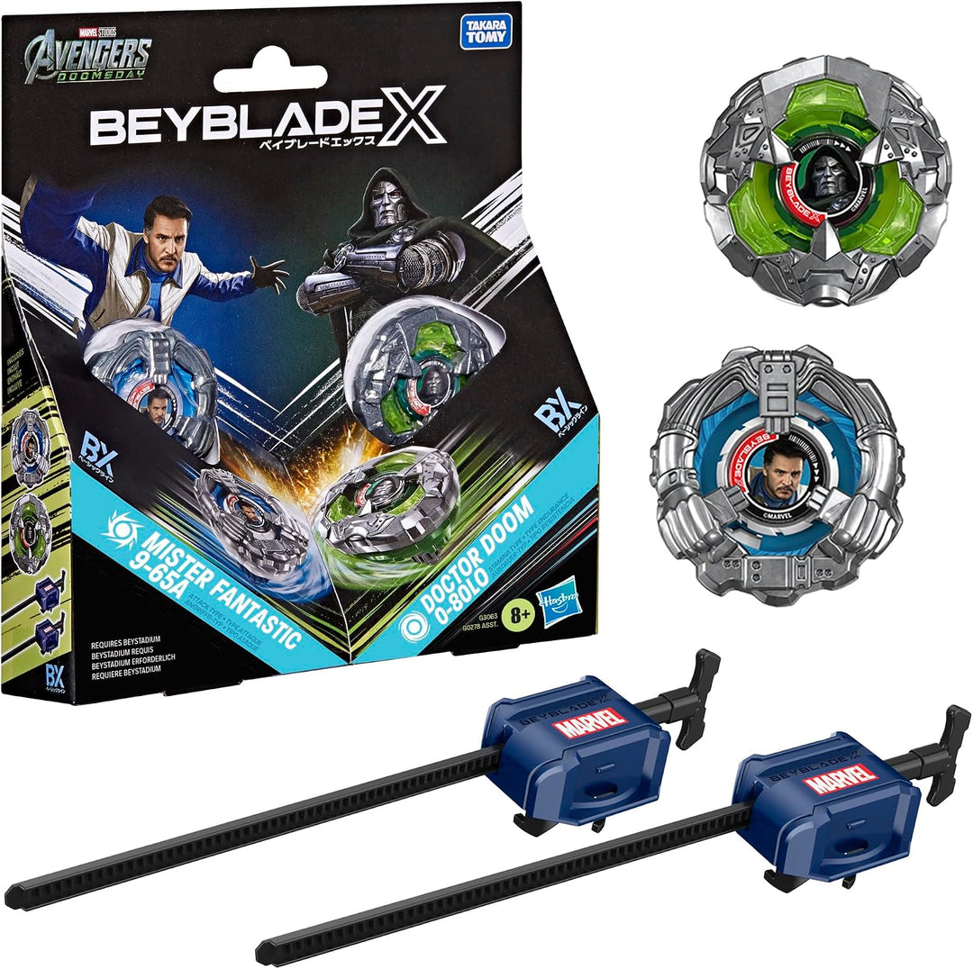 BEYBLADE X - Mister Fantastic 9-65A & Doctor Doom 0-80LO