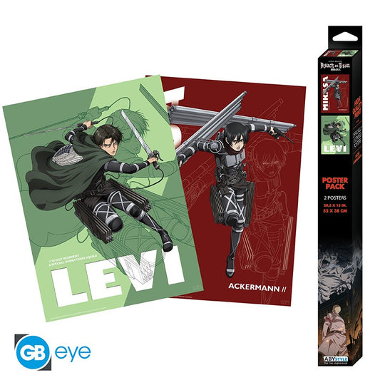 ATTACK ON TITANS - Set 1 - Set 2 posters '52x38'