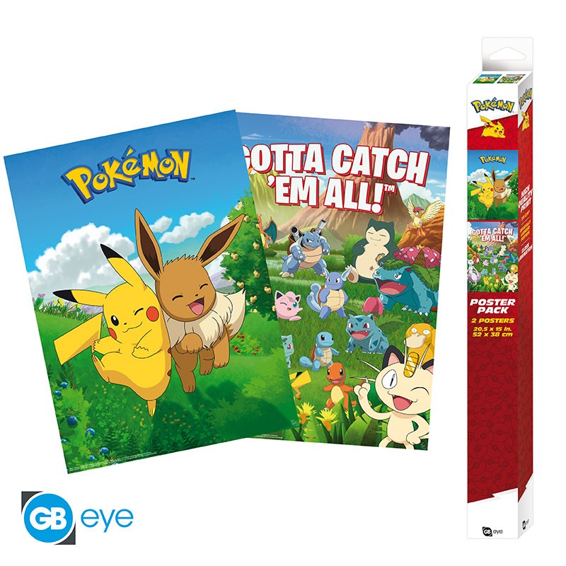 POKEMON - Decorations - Set 2 posters '52x38'
